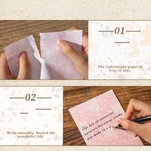 have a good day 1 opakowanie 50 arkuszy Materiał tła w stylu vintage Kwiat Papier ręcznie robiony Ręczne konto Kreatywność DIY Kolaż Karta Estetyka Dziennik śmieci Projekt Papier Sztuka Scrapbooking Artykuły biurowe i szkolne, Artykuły szkolne, Powrót do szkoły