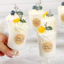 10pcs/20pcs/40pcs/120pcs Mini Dessert Cups, 3.5oz Plastic Pudding Cups, Disposable Small Shot Glasses, Party Wedding Drink Dessert Ice Cream Appetizer Cups, Suitable For Home Kitchen, Restaurant, Picnic, Wedding Party, Party Supplies, Tableware Accessories