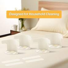 Lock Sheet Holders Keep Sheets Tight Heavy Duty Bed Sheet ,Heavy Duty Bedsheet Corner Tightener Clips, Easy Installation Bed Sheet Grippers Fixed For Mattress Protectors, Bedding(4 Pack) - 白色 - 查看 7