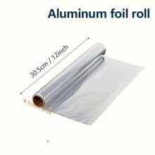 1 Roll Of Heavy-Duty Aluminum Foil, 20 Meters (66.9 Inches) - Durable, Non-Stick Baking, Grilling And Oven-Use Aluminum Foil, Suitable For Holiday Cooking And Baking, Food-Contact Material, Essential For Holiday Cooking | Heavy-Duty Aluminum Foil | Non-Stick Surface, Aluminum Foil Roll