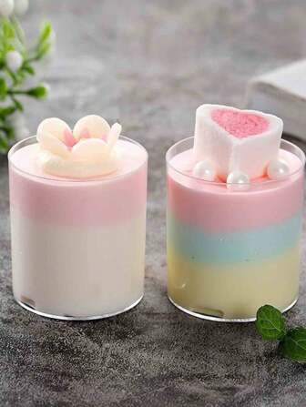 100 piezas Elegantes tazas cuadradas de plástico transparente para postres, de 2 onzas - Vasos desechables miniatura de vidrio duraderos, adecuados para chocolate, tarta de queso, pudín, mousse, parfait - Perfectos para fiestas, bodas, eventos al aire libre, tazas de postre | Elegantes tazas de postre | Tazas de postre decorativas desechables Recipientes de comida