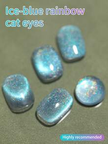 XEIJAYI 1支装 15毫升 蓝色猫眼美甲凝胶 半永久美甲浸泡 UV LED 美甲沙龙 DIY 美甲沙龙凝胶 适合春夏美甲 - 藍色 - 查看 7