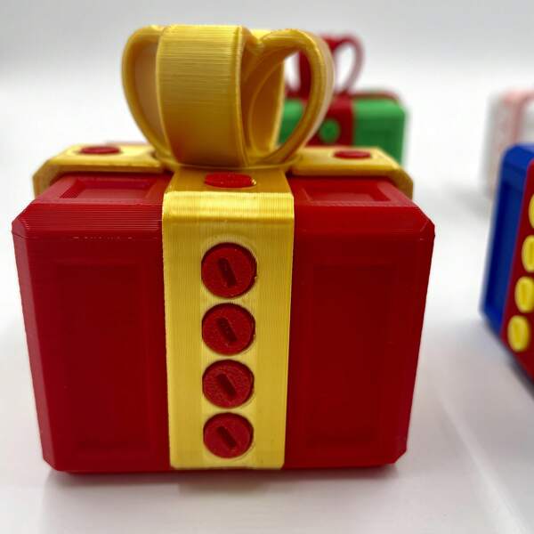 1pc Gag Gift Box - Hollow 3D Printed Box With Screws, Creative Prank Gift Box, Funny Coin Gift Container, Suitable For Holiday, Family Decoration, Christmas, Birthday, Valentine's Day (Received As Unassembled Parts)