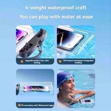 Wasserdichte Handytasche mit hochempfindlichem Touchscreen, Luftpolster, wasserdichter Versiegelung, geeignet zum Schwimmen, für Unterwasserfotografie und Rafting