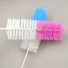 360° Rotary Long Handle Cup Brush | Bottle/Mug/Glass Cleaning Brush | Nylon Bristles | Manual Kitchen Cleaning Tool Set (With Non-Slip Handle)
