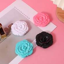 1 peça/5 peças/10 peças/cor aleatória/espelho compacto rosa, mini espelho de maquiagem de viagem de plástico, espelho dobrável portátil, presente de madrinha feito à mão em formato de rosa, para festas de casamento femininas, aniversários