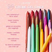 ColourPop BFF Crème Gel Liner - Waterproof Gel Eyeliner Pen With A High-Pigment &Amp; Buildable Formula - Colored Eyeliner With 18-Hour Wear - Sunnyvale (0.01 Oz)