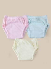 3 件套新生儿如厕训练裤，透气舒适，适合夏季，柔软吸水，可重复使用，可洗内裤，用于如厕训练，防漏，适合男婴和女婴 - 彩色 - 查看 18