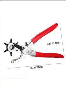 1pc Leather Hole Punch Pliers, Rotary Sewing Machine Leather Belt Hole Punch Tool