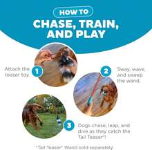 Outward Hound Tail Teaser Replacement Lure For Dog Teaser Wand, Black - Brown - View 4