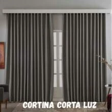 Swiss Curtain Rail BLACKOUT Fabric 6.00X2.80 - Black - View 7