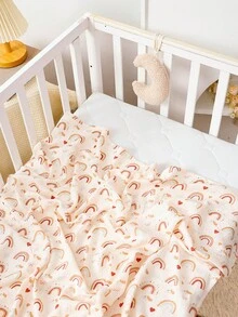 1PC Cute Breathable Soft Receiving Blanket, Muslin Swaddle Blankets For Newborn, Swaddle Wrap Burping Clothes, Essentials Infant Shower Items, Toddler Gift - Multicolor - View 13