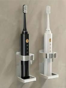 Electric Toothbrush Holder, Wall-Mounted Toothbrush Rack For Home, Bathroom Toothbrush Storage Organizer, Seamless Toothbrush Stand, Suitable For 90% Electric Toothbrushes, Bathroom Accessories, Home Decor, Household Furniture - Multicolor - View 3