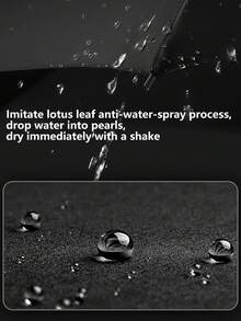 1pc Automatic Folding Umbrella With Buckle, 8 Ribs, Extra Large & Thick, Dual Use Sunshade & Rainproof, High Density Fabric, Lotus Leaf Repellent, Suitable For Men & Women, Portable, Wind & Rain Resistant, Dual Layer Protection, Random Handle Style (Rotating Or Buckle) - Multicolor - View 3