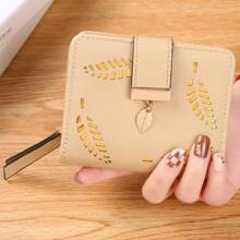 Women's Long Leaf Hollow Out Wallet Large Capacity Coin Purse Multi-Functional Card Holder For Women Wallet Purse Wallet Long Wallet