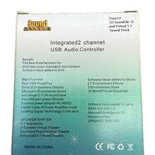 Adaptador Tarjeta De Sonido USB Con Salida Y Entreada De Audio Plug 3.5mm 5.1 3D - Gris - Ver 4