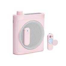 HITOZON 无线扩音器，带两个磁性麦克风，磁性隐藏充电，音质好，电池寿命长，体积小，音量大，室内外无压力，适用于各种场景和职业