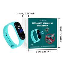 1pc Unisex Fashionable Mosquito Repellent Watch/Bracelet, Tech Mosquito Repellent Band, Physical Mosquito Repellent, Portable Mosquito Repellent Device, Versatile, Non-Chemical, Adjustable Size. Suitable For: Outdoor/Fishing/Travel/Hiking/Home, Gift For Family And Friends, Repel Mosquitoes In Summer, Multiple Colors Available - Green - View 7