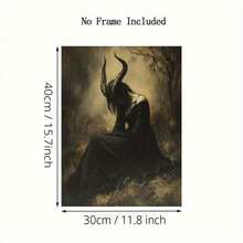 Tranh in trên vải canvas chủ đề phù thủy Lilith - Phong cách Gothic Victoria, tranh sơn dầu ngoại giáo, trang trí nhà cửa | Tranh không khung, phù hợp cho phòng khách, phòng ngủ, nhà bếp, phòng tắm, lý tưởng để trang trí phòng. - Nhiều màu - Xem 4