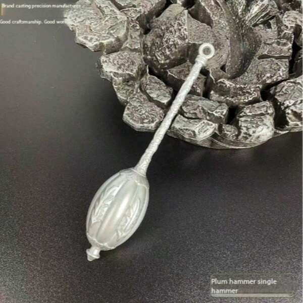 2025 New Ancient Style Toy Model Ornament Double Silver Hammer 8-Edged Plum Blossom Metallic Decor, Promotional Giveaway, Conference Gift, Welfare Gift, Holiday Gift, Business Gift, Universal, Christmas, Valentine's Day, Chinese New Year, Father's Day, Mother's Day, Personal Gift