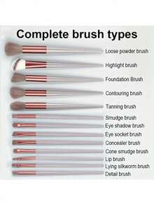 19件套化妆刷套装，柔软蓬松的专业粉底刷、粉状眼影刷、歌舞伎混合化妆刷，美妆工具套装，化妆海绵，美容礼品，棕色，适合初学者，专业化妆刷套装，女士化妆刷套装，化妆刷套装，化妆刷套装，化妆刷套装，全套化妆工具，化妆刷套装，全套化妆工具，刷子套装，化妆刷套装，化妆礼品套装 - 彩色 - 查看 4