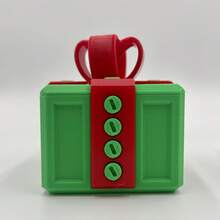 1 个恶作剧礼品盒 - 带螺丝的空心 3D 打印盒，创意恶作剧礼品盒，有趣的硬币礼品容器，适合节日、家庭装饰、圣诞节、生日、情人节（以未组装零件的形式收到） - 彩色 - 查看 4