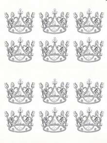 1 pièce Accessoire de cheveux Serre-tête de princesse élégant, Couronne pour femme pour danse européenne et américaine, Fête d'anniversaire, Mariage adulte, Séance photo, Couronne de mariée en alliage avec strass, Décoration d'activité, Accessoire de cosplay - Multicolore - Voir 4