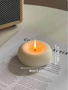 1/2/3Pcs Handmade Donut Candle, Holiday Decor, Creative Handicraft Gift, Aromatherapy Candle Ornament, Birthday Present, Cute Decoration, Photography Prop, Valentine's Day Gift, Mother's Day Gift, Creative Ornament, Shaped Candle, Home Decor, Dining Table Decor, Christmas Decoration