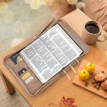 Funda para la Biblia de alta calidad, funda para libros de piel con asa y bolsillo con cierre para accesorios de Biblia y Biblia de tamaño estándar, bolsa grande de la Biblia, regalo ideal para - 1 - Ver 3