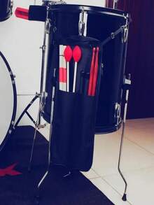 1pc Drumstick Bag, Thick Waterproof Portable 4pcs Drumstick Holder, With Handle Design