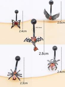 1PC Stainless Steel 14G Belly Real Piercing Button Ring For Women Body Piercing Jewelry Navel Rings