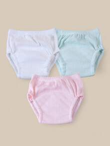 3 件套新生儿如厕训练裤，透气舒适，适合夏季，柔软吸水，可重复使用，可洗内裤，用于如厕训练，防漏，适合男婴和女婴 - 彩色 - 查看 34