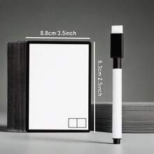 TOOUEE 100 张可重复使用的干擦卡，用于 MTG 代币，带有标记和随机贴纸和随机硬壳卡盒，适用于 MTG、PTCG、SKYJO 和竞争性 TCG，带有龙主题图案的单面卡，通用代币代理卡，适用于 Magic The Gathering DIY 空白卡游戏配件。 - 彩色 - 查看 3