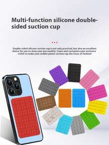 1 buc 24 ventuză silicon suport de depozitare, reutilizabil gresie prindere ventuză adeziv covoraș suport telefon