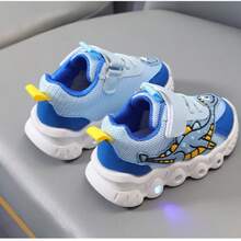 Zapatilla De Tenis Con Luz Led Para Niños Y Niñas Ocio - Azul - Ver 6
