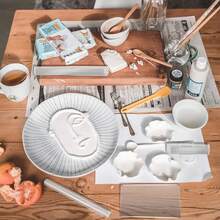 Juego de herramientas para cortadores de arcilla polimérica, rodillo de acrílico para esculpir, cuchillo de moldeado, cortadores cerámicos, kit de cortador, placa de prensa de hoja rectangular transparente, herramientas de textura de alambre, suministros de modelado de aguja de detalle para manualidades - Multicolor - Ver 7