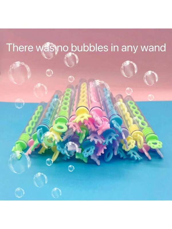 10/20/36pcs Colorful Mini Bubble Wands, Transparent Bubble Blower Sticks, Outdoor Friends Gathering Party Supplies, Small Gift (Random Style & Color)