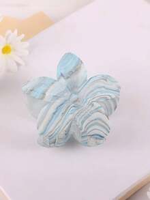 1pc/6pcs Flocked Wave Plumeria Hair Clips, Suitable For Women's Daily Life, Casual, Party, Commuting, Vacation - Hair Accessories, Best Gift Choice For Celebrating Festivals, Birthdays, Anniversaries Or Graduations For Girlfriends And Mothers