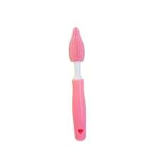 Multi-Purpose Silicone Cup Brush With Long Handle, 360-Degree Rotating Cleaning Brush For Bottles, Cups, And Containers, Reusable Kitchen Cleaning Tool With PC Handle, No Electricity Needed