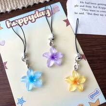 Dây đeo điện thoại bằng nhựa hoa cúc trong suốt, trang trí ba lô, mặt dây điện thoại dễ thương, đồ trang trí mềm mại nữ tính, quà tặng cho bạn bè/bạn gái, thích hợp cho điện thoại, máy ảnh, móc chìa khóa, cặp học sinh - Nhiều màu - Xem 11