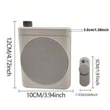 HITOZON 无线扩音器，带两个磁性麦克风，磁性隐藏充电，音质好，电池寿命长，体积小，音量大，室内外无压力，适用于各种场景和职业