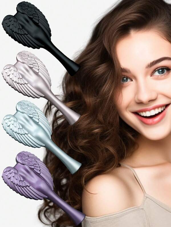 1 Angel Wings Hair Comb, High Color Exquisite Portable Casual Hand Held Beauty Comb, Hair Styling, Hair Stuff, Comb Hair ,Hair Accessories