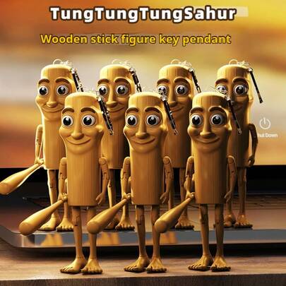 1 Pc Tung Tung Tung Tung Sahur Versatile Assembled Articulated Articulation Figures Festival Gifts Birthday Gifts
