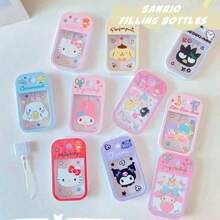1 Set Sanrio Air Freshener Spray Bottle, Cute Sanrio Mini Spray Bottle, Lotion Bottle, Moisturizing Facial Mist, Suitable For Home, Dorm, Travel And Office, Elegant & Practical Gift For Women, Compact Portable Spray Bottle - Multicolor - View 1