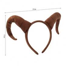Neuankömmling einzigartiges Ziegen-Tier-Haarband Kostüm Kopfschmuck, süße Ziege große Ohren Set, Bühnenauftritt Party Make-up Cosplay Requisite Haarzubehör