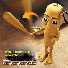 1 件 Tung Tung Tung Tung Sahur 多功能组装铰接式人偶节日礼物生日礼物 - 彩色 - 查看 7