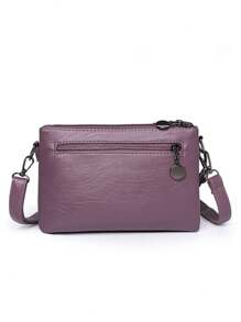 Sac à bandoulière multifonction de couleur unie pour femmes, sac à bandoulière étanche, sac de rangement pour affaires décontractées, sac messager pour l'école et le travail, attaché-case noir pour un usage quotidien, sac de voyage avec plusieurs compartiments, cadeau de vacances