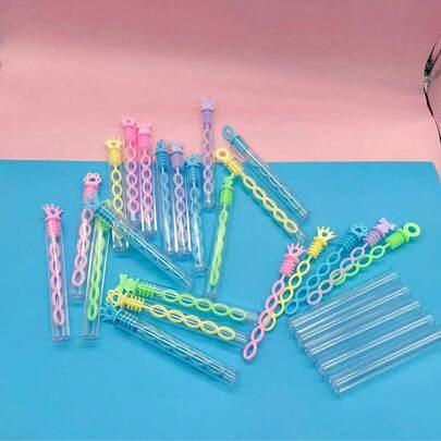 10/20/36pcs Colorful Mini Bubble Wands, Transparent Bubble Blower Sticks, Outdoor Friends Gathering Party Supplies, Small Gift (Random Style & Color)
