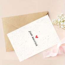 Premium Wedding Greeting Card With Envelope, Suitable For Couples In Love And Newlyweds