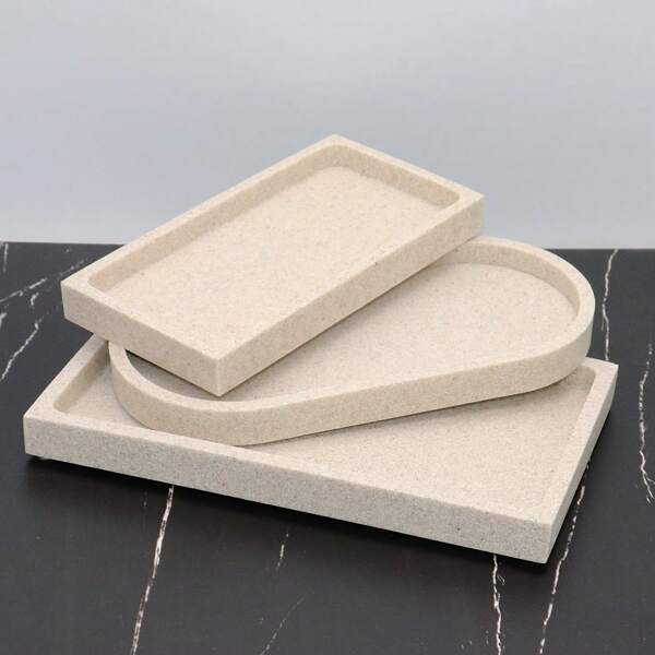 Bandeja para banheira premium, bandeja organizadora para banheiro, bandeja para dispensador de sabonete, bandeja para banheiro de luxo, bandeja para pia, bandeja multifuncional para penteadeira, conjunto de penteadeira para banheiro, adequado para hotéis, residências, quartos modelo, clubes e muito mais, sofisticado e versátil